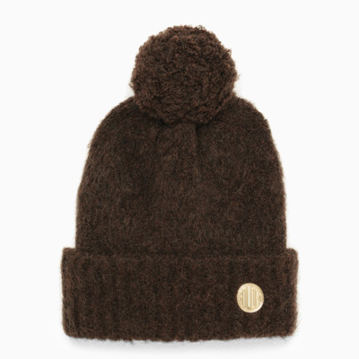 Golden Goose Coffee-coloured Alpaca Cap In Brown