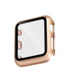 WITHIT ROSE GOLD TONE/GOLD TONE FULL PROTECTION BUMPER WITH INTEGRATED GLASS COVER COMPATIBLE WITH 42MM APP