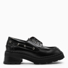 By Far Black Leather Lace-up In Black