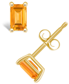 Macy's Citrine (1-1/10 Ct. T.w.) Stud Earrings In 14k Yellow Gold Or 14k White Gold In Gold
