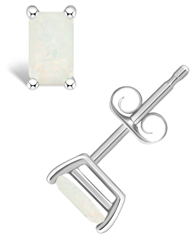 Macy's Opal (1/2 Ct. T.w.) Stud Earrings In 14k Yellow Gold Or 14k White Gold