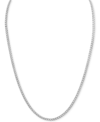 Esquire Men's Jewelry Rope Link 24" Chain Necklace, Created For Macy's In Silver