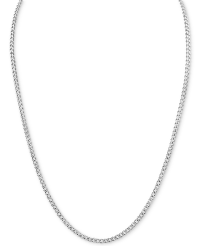 Esquire Men's Jewelry Rope Link 24" Chain Necklace, Created For Macy's In Silver