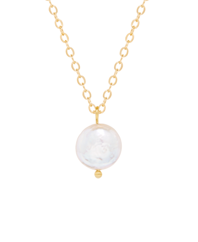 Brook & York Lila Imitation Pearl Pendant Necklace In K Gold Plated