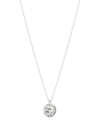 Unwritten Silver Plated Brass "i Love You To The Moon And Back" Pendant Necklace With Extender In Silver