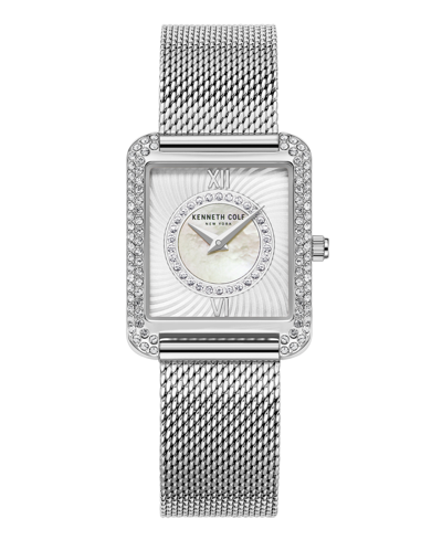 Kenneth Cole New York Women's Classic Silver-tone Stainless Steel Mesh Bracelet Watch 30.5mm