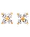 Girls Crew Women's Teeny Tiny Clear Cluster Studs In Gold Plated