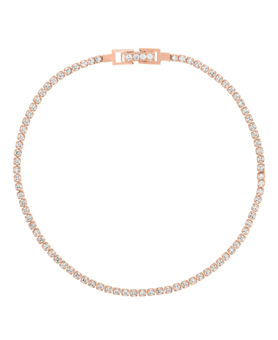 Girls Crew Women's Endless Tennis Bracelet In Rose Gold Plated