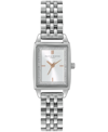 Olivia Burton Women's Quartz Silver-tone Stainless Steel Bracelet Watch 25.5mm X 20.5mm In Stainless Steel