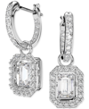 Swarovski Silver-tone Millenia Crystal Drop Earrings In Silver
