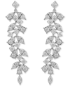 Macy's Diamond Vine-inspired Drop Earrings (2 Ct. T.w.) In 10k White Gold In White Gold