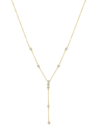 Effy Collection Effy Diamond Bezel 18" Lariat Necklace (1 Ct. T.w.) In 14k Gold In Yellow Gold