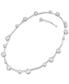 Swarovski Silver-tone Constella Crystal All Around Necklace, 19-3/4" + 2" Extender In Silver