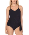 Magicsuit Alex Side Tie Tankini Top Bottoms Women's Swimsuit In Military Green