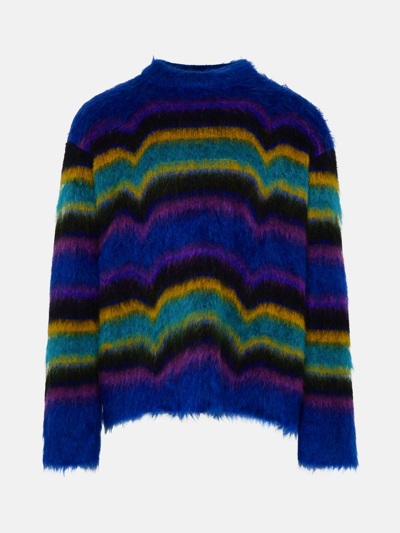 Avril8790 Blue Mohair Blend Sweater