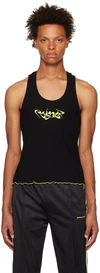 PALMER BLACK EMBROIDERED TANK TOP