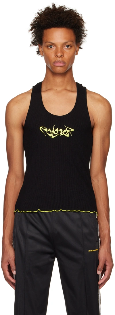 Palmer Black Embroidered Tank Top