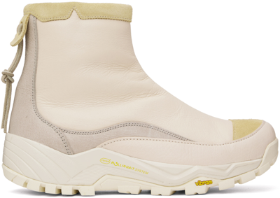 Our Legacy White Yeti Shearling Leather Boots