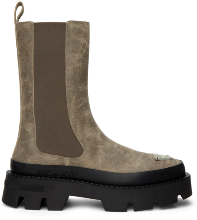 Misbhv Taupe 'the 2000' Chelsea Boots