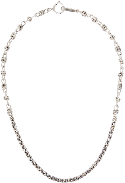 Isabel Marant Silver Chain Necklace In 08si Silver