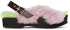 Dries Van Noten Purple Furry Sandals In 404 Mauve