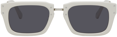 Jacquemus Off-white Le Papier 'les Lunettes Soli' Sunglasses In 110 Off-white