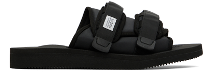 Suicoke Black Moto-cab Sandals
