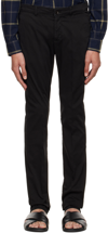 Aspesi Black Xavier Trousers In 01241 Nero