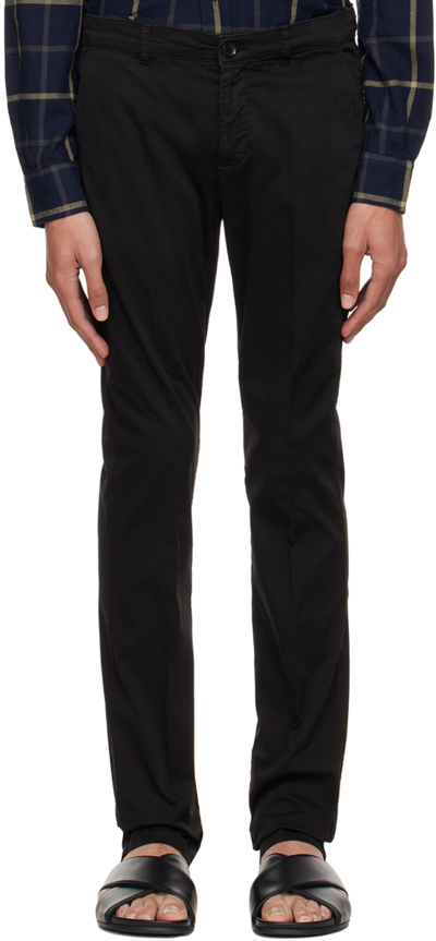 Aspesi Black Xavier Trousers In 01241 Nero