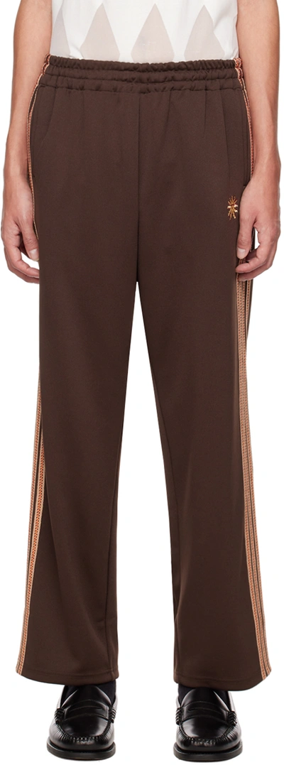 Jieda Brown 5 Stripe Lounge Trousers