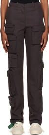 OFF-WHITE GRAY MULTIPOCKET CARGO PANTS