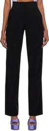 Christopher Esber Redux Low-rise Straight Trousers In Black