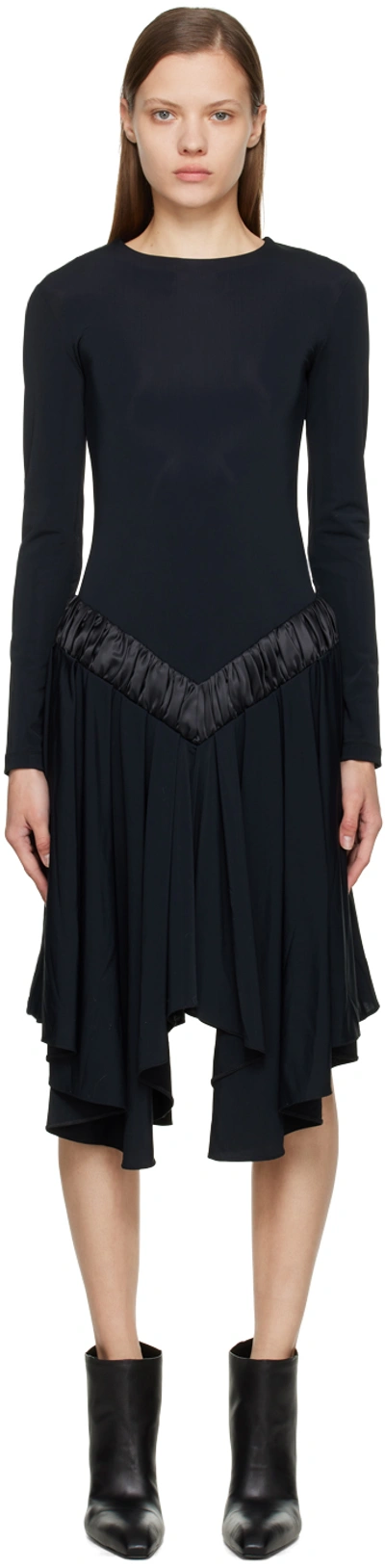 Fidan Novruzova Black Tutu Midi Dress