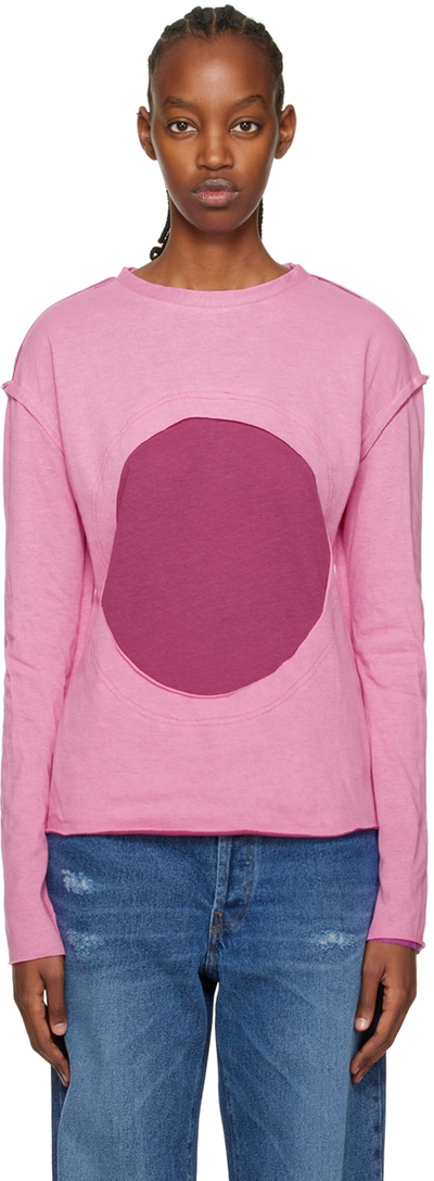 Edward Cuming Pink Circle Long Sleeve T-shirt