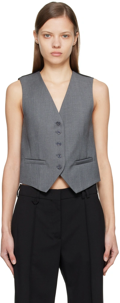 THE FRANKIE SHOP GRAY GELSO VEST