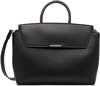 Burberry Black Leather Medium Tote Bag In Black