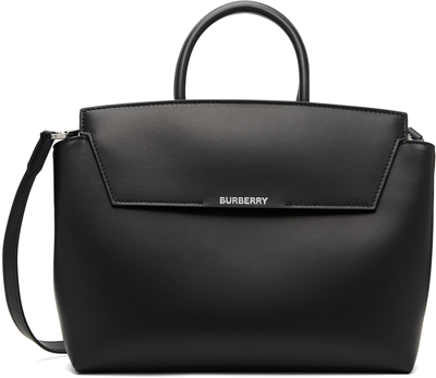 Burberry Medium Catherine Tote Bag In Black