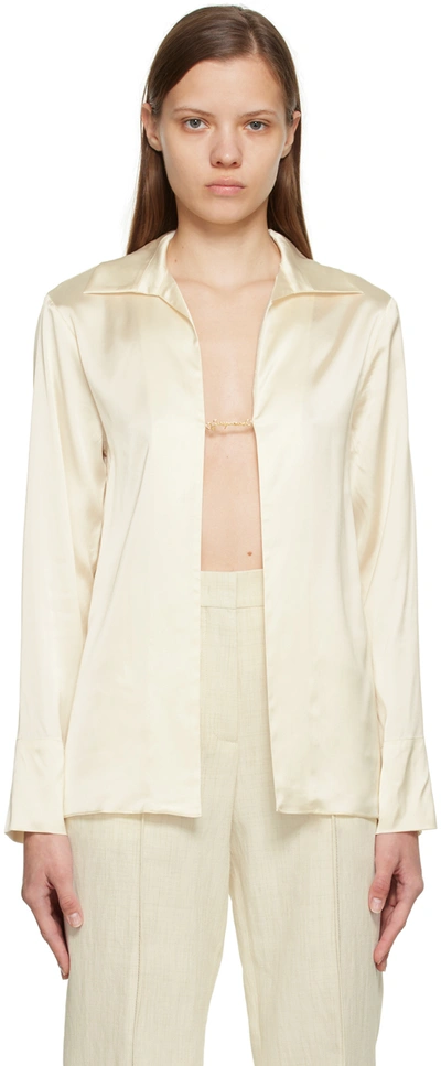 Jacquemus Camicie La Chemise Notte In Off-white