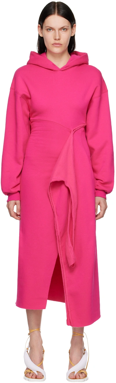 Ottolinger Pink Hooded Midi Dress