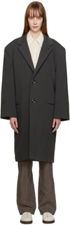 LEMAIRE grey CHESTERFIELD COAT