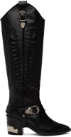 TOGA BLACK COWBOY BOOTS