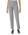 Jones New York Houndstooth Straight Leg Pull-on Pants In Jones Black/jones White