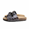 MC2 SAINT BARTH WOMAN BLACK CORK SANDALS