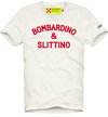 Mc2 Saint Barth White T-shirt Man Red Bombardino & Slittino Print In White