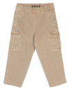 ASPESI BEIGE COTTON CARGO KIDS TROUSERS