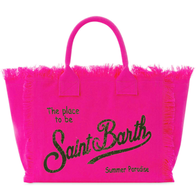 Mc2 Saint Barth Vanity Fluo Pink Shoulder Bag