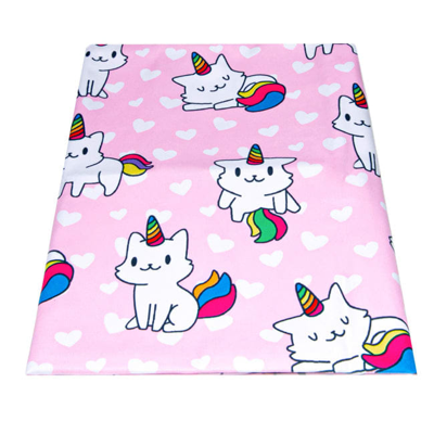Mc2 Saint Barth Ultralight Beach Towel Unicorn Cat Print In Pink