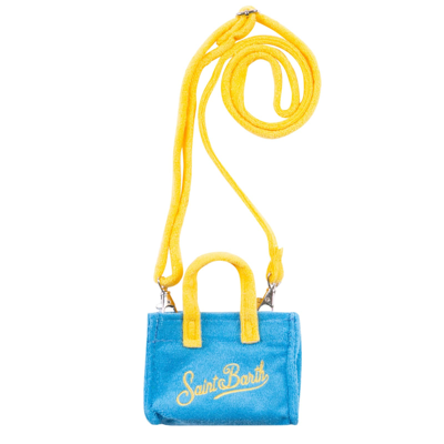 Mc2 Saint Barth Turquoise Terry Key Bag In Blue