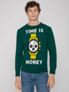 MC2 SAINT BARTH MAN SWEATER WITH TIME IS MONEY PRINT