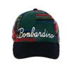 MC2 SAINT BARTH TARTAN BASEBALL CAP WITH BOMBARDINO EMBROIDERY